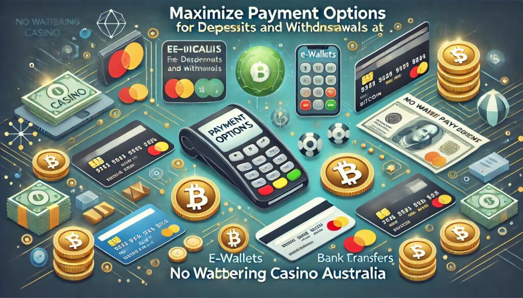 Maximize Payment Options for Deposits and Withdrawals at No Wagering Casino Australia