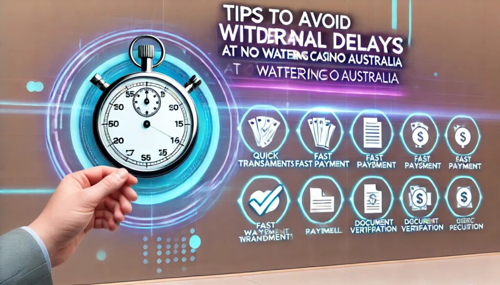 Tips to Avoid Withdrawal Delays at No Wagering Casino Australia